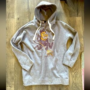 Rivalry Threads Arizona State University ASU Sun Devils Gray Sweatshirt Hoodie S